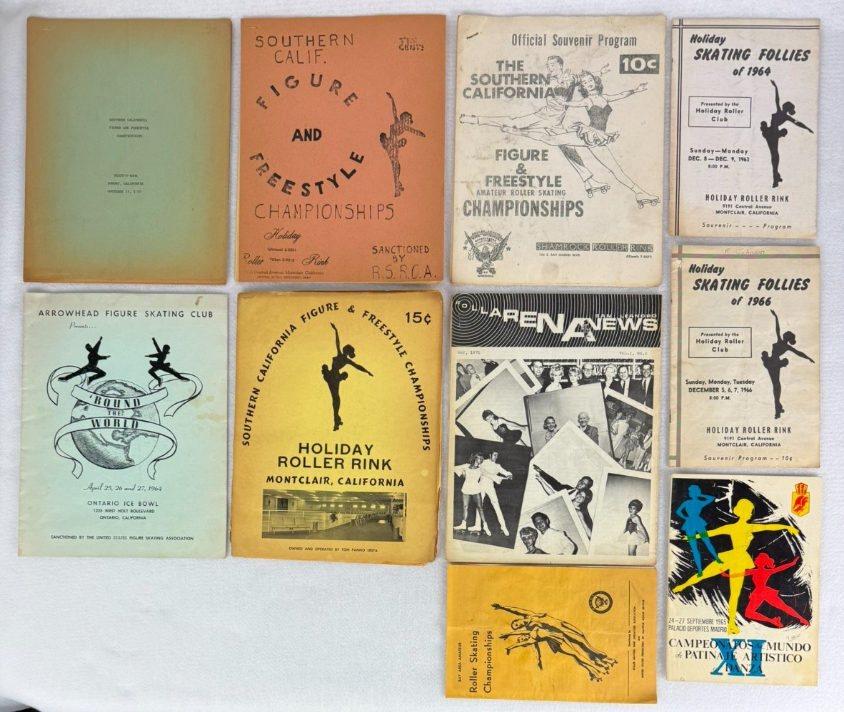Vintage Roller Skating Ephemera Lot | 1950s–1970s Programs, News, Numbers
