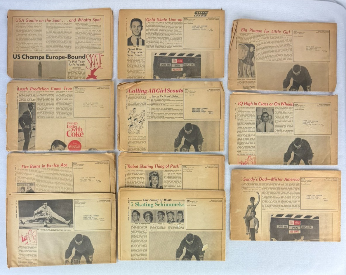 Vintage Roller Skating Ephemera Lot | 1950s–1970s Programs, News, Numbers