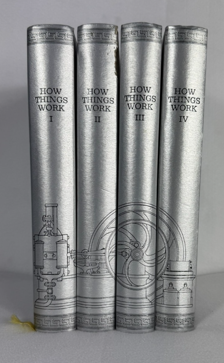 How Things Work Vol I–IV Illustrated Set Edito-Service Silver Covers