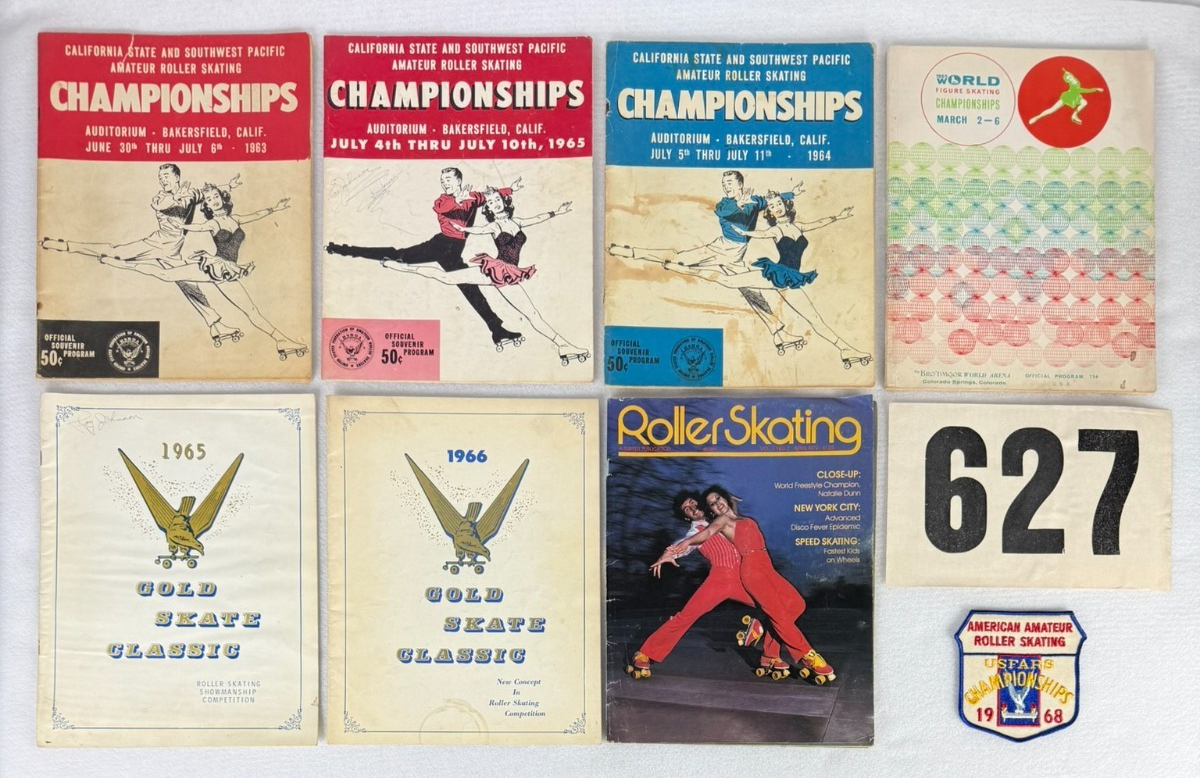 Vintage Roller Skating Ephemera Lot | 1950s–1970s Programs, News, Numbers