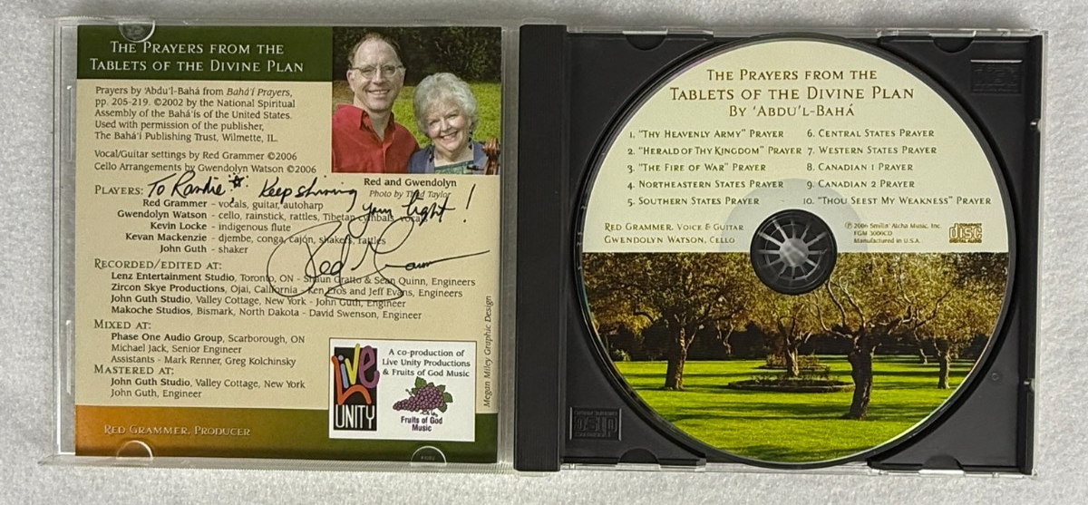Bahá’í Temple Lot w/ Haifa Book, Arcadia History & (Signed) Red Grammer CD
