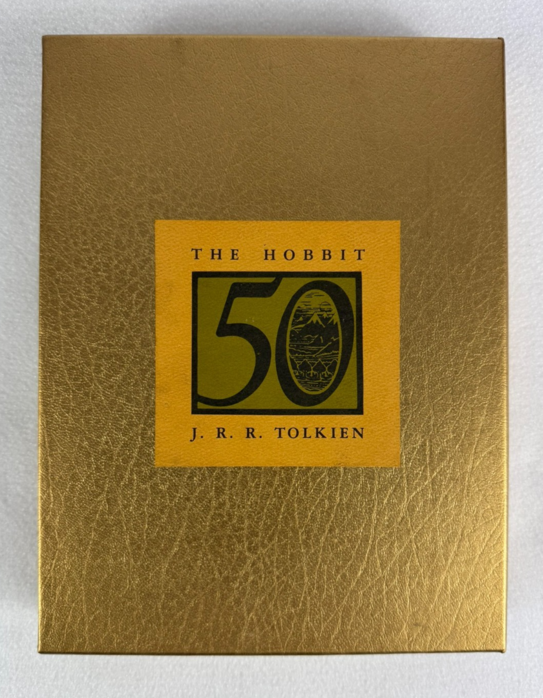 The Hobbit 50th Anniversary Edition J.R.R. Tolkien Gold Slipcase 1987 BOMC